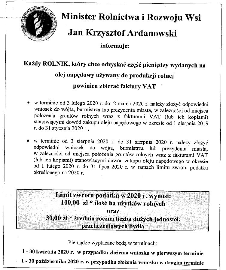 ZwrotPodatkuOlejNapędowy