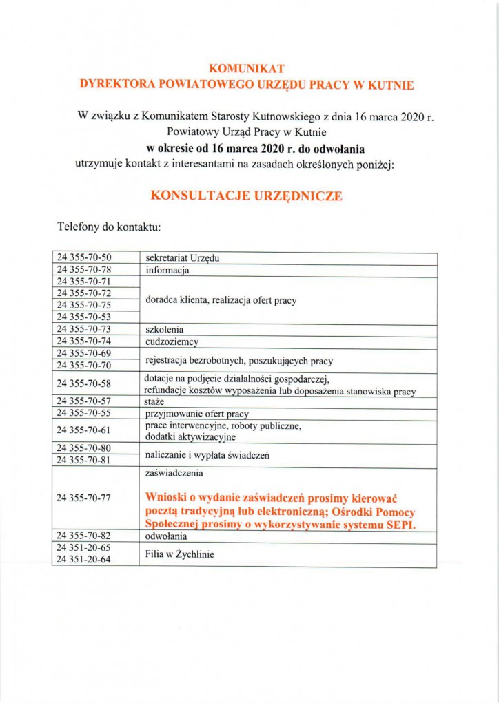 2020.03.16 - 07 - Komunikat Dyrektora PUP-1-1