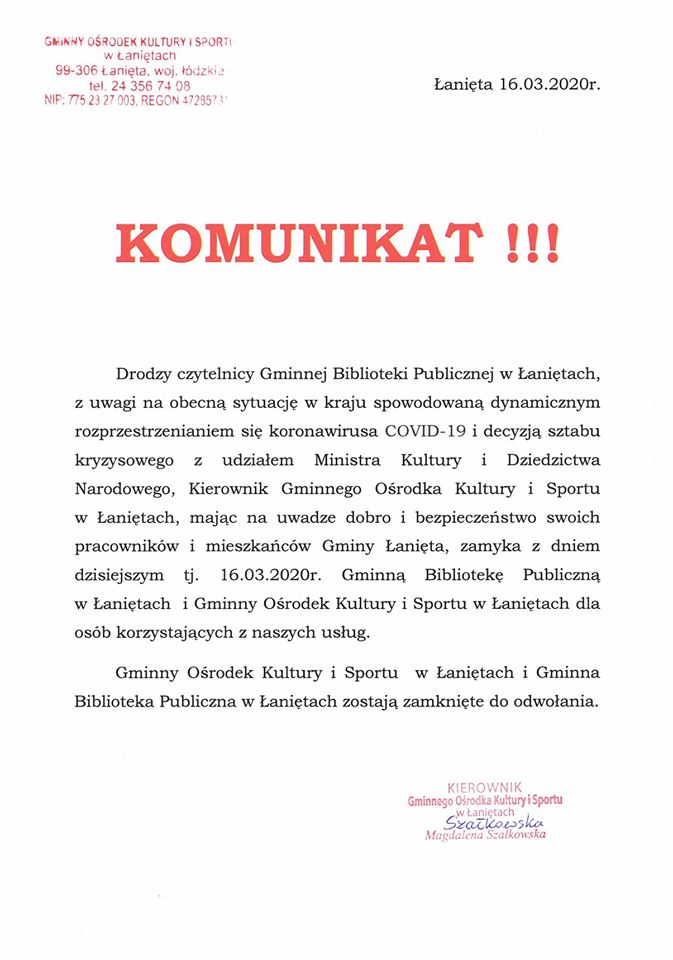 gokis odwołanie