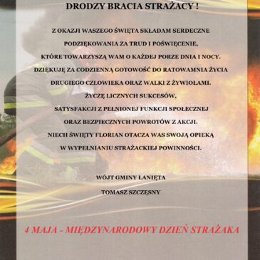 4 MAJA – MIĘDZYNARODOWY DZIEŃ STRAŻAKA
