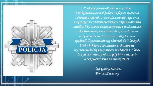 Życzenia z okazji Święta Policji