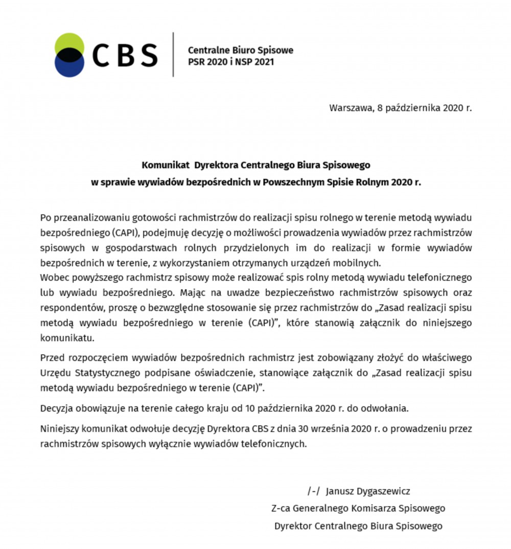 komunikat CBS-1