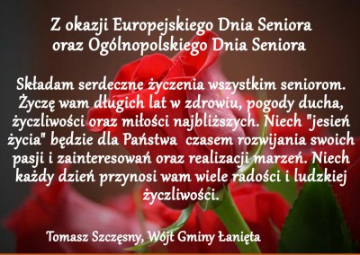 Życzenia z okazji Dnia Seniora