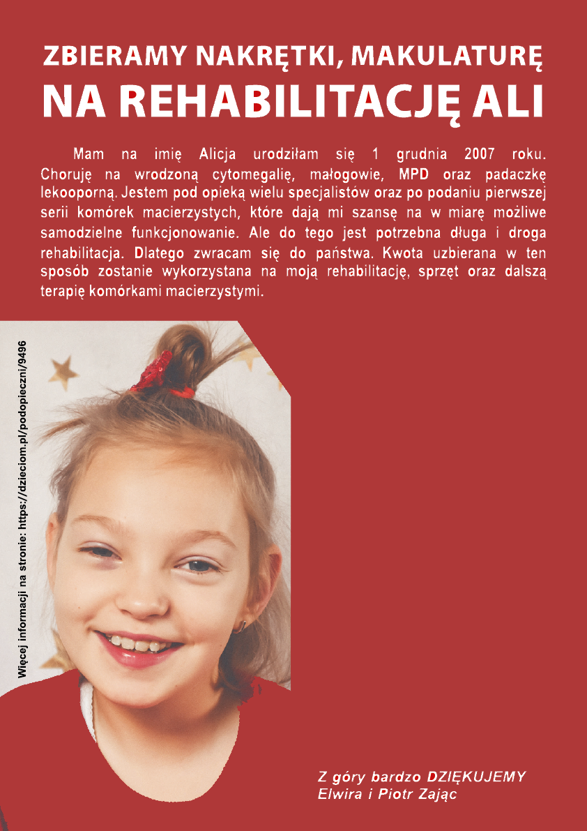 Zbiórka nakrętek i makulatury