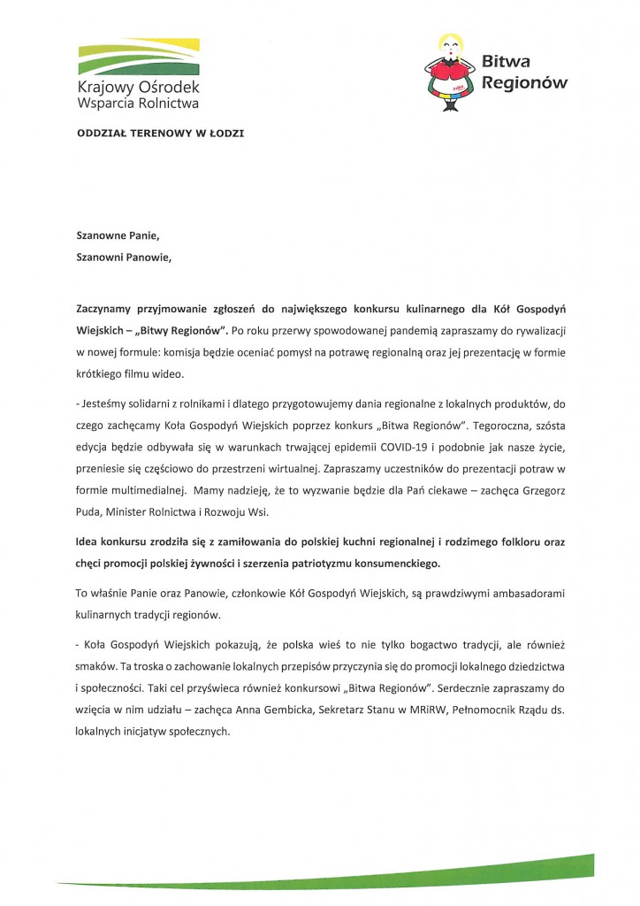 Informacja Bitwa Regionów 2021-1