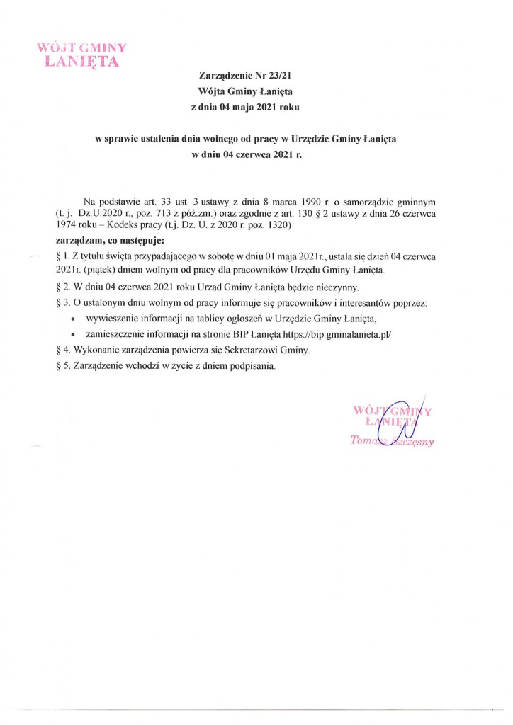 Zarządzenie