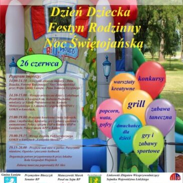 26 czerwca – Dzień Dziecka w Gminie Łanięta – ZAPRASZAMY!