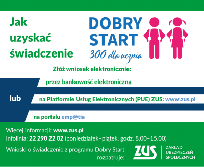 Program „Dobry Start” – 300 dla ucznia