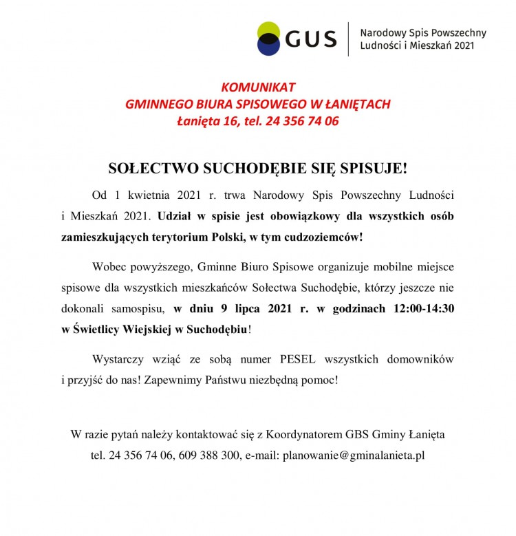 komunikat Sołectwo Suchodębie-1-1