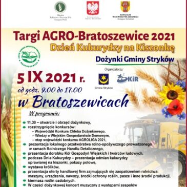 ZAPROSZENIE NA TARGI AGRO-BRATOSZEWICE 2021