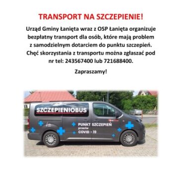 TRANSPORT NA SZCZEPIENIE!