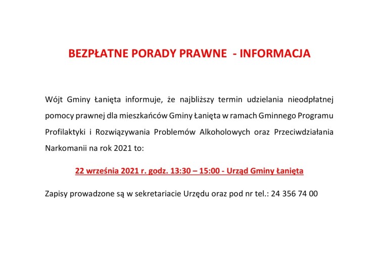 BEZPŁATNE PORADY PRAWNE-1