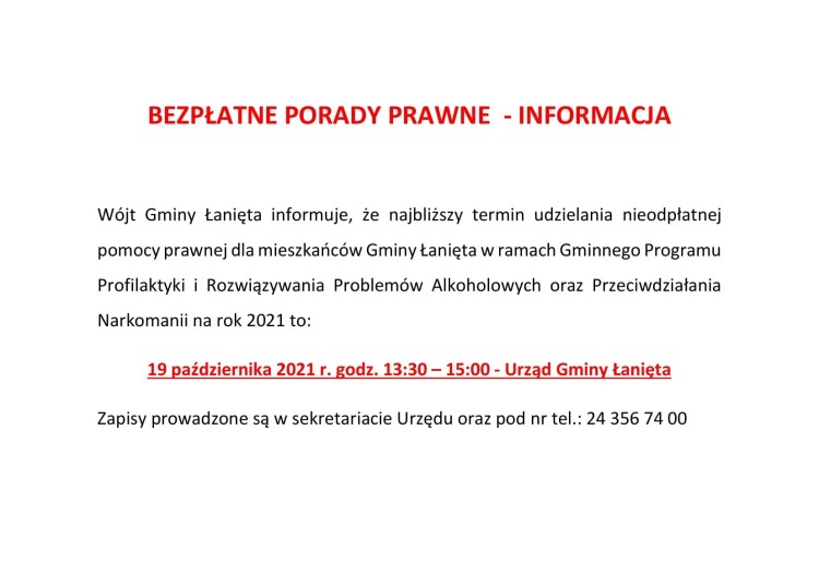 BEZPŁATNE PORADY PRAWNE-1