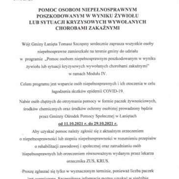 Nabór wniosków dla osób niepełnosprawnych