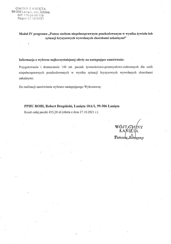 informacja o wyborze najkorzystniejszej oferty-1