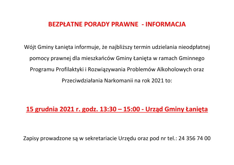 BEZPŁATNE PORADY PRAWNE-1