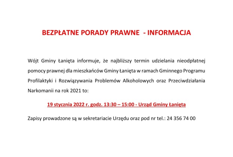 BEZPŁATNE PORADY PRAWNE-1