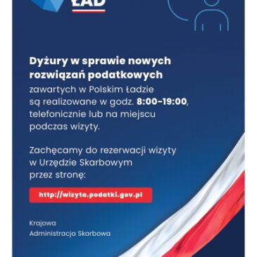Dyżury w sprawie nowych rozwiązań podatkowych