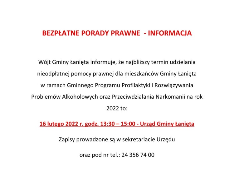 BEZPŁATNE PORADY PRAWNE-1