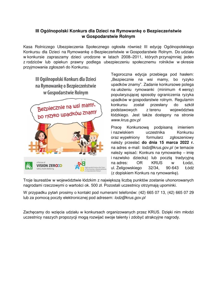 propozycje KRUS dla dzieci 22 1-2