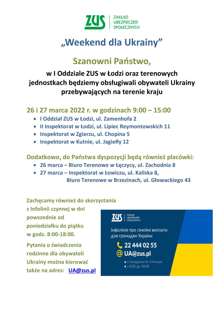 Weekend dla Ukrainy - plakat-1