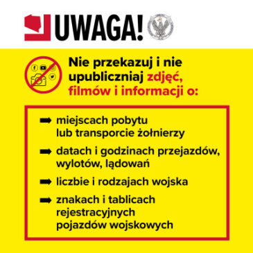 UWAGA! RUCH KOLUMN POJAZDÓW WOJSKOWYCH!