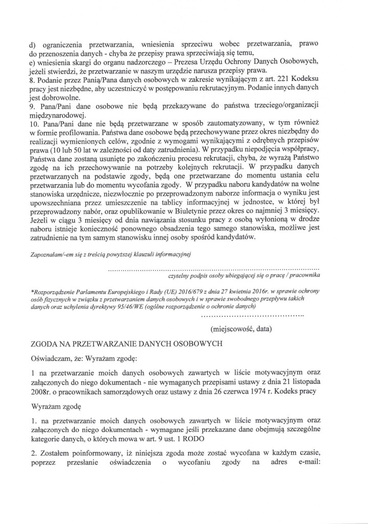 Zarządzenie 24.22 w sprawie ogłoszenia konkursu na stanowisko dyrektora Szkoły Podstawowej im. Kornela Makuszyńskiego w Łaniętach (2)-7