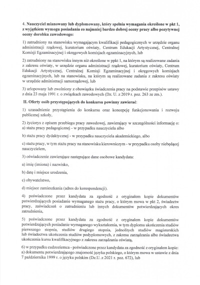 Ogłoszenie o konkursie na stanowisko dyrektora Przedszkola Lokalknego im. Kubusia Puchatka w Łaniętach-3