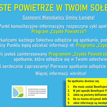 Gminny Punkt konsultacyjno-informacyjny rozpoczyna cykl spotkań promujący Program „Czyste Powietrze”❗️🏡🌍