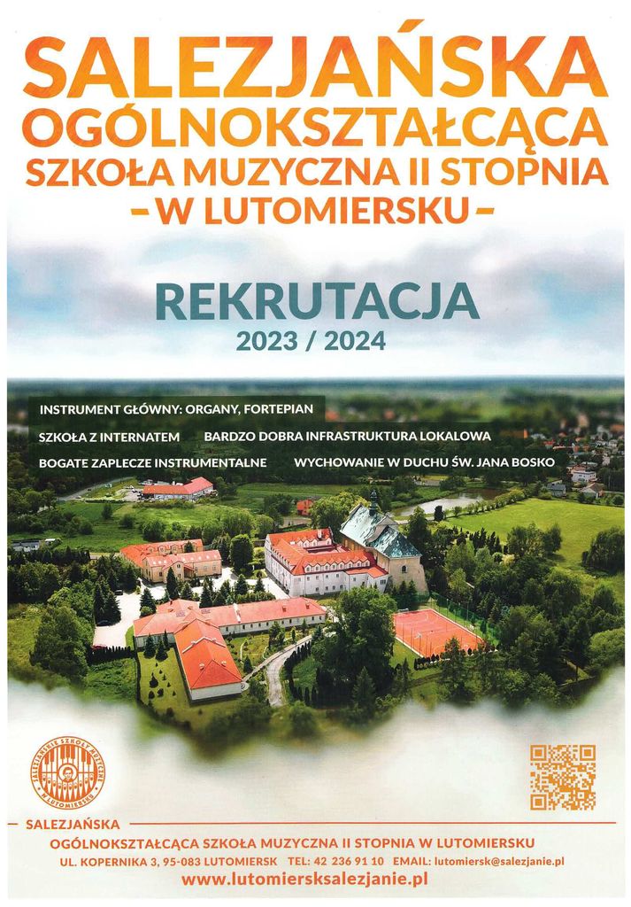Ogłoszenie - rekrutacja do Salezjańskiej Ogólnokształcącej Szkoły Muzycznej