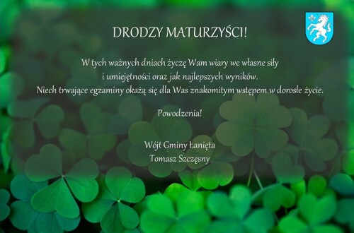 Życzenia dla maturzystów