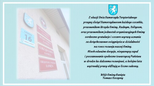Życzenia z okazji Dnia Samorządu Terytorialnego