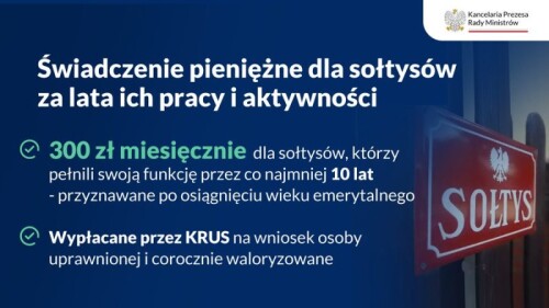 Świadczenia pieniężne dla sołtysów
