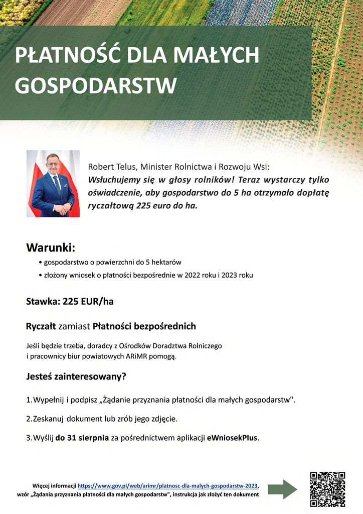 Plakat - RYCZAŁT DLA MAŁYCH GOSPODARSTW