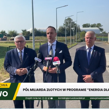 Wójt Tomasz Szczęsny uczestniczył w konferencji prasowej dot. programu „Energia dla wsi” oraz biogazowni rolniczych