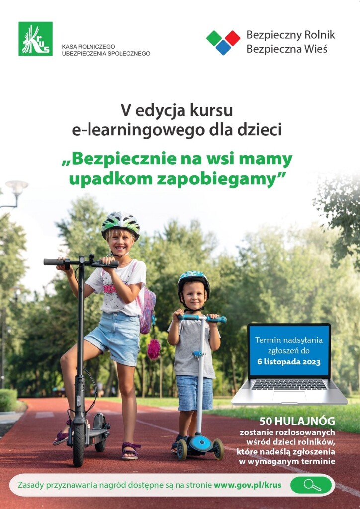 Plakat kursu e-learning 2023