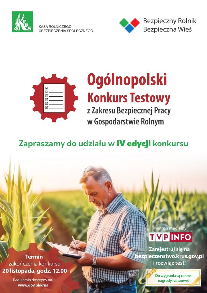 plakat konkurs testowy zaakceptowany
