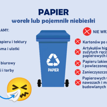 Trzeci post w ramach kampanii edukacyjnej w zakresie prawidłowej segregacji odpadów komunalnych na terenie gminy Łanięta