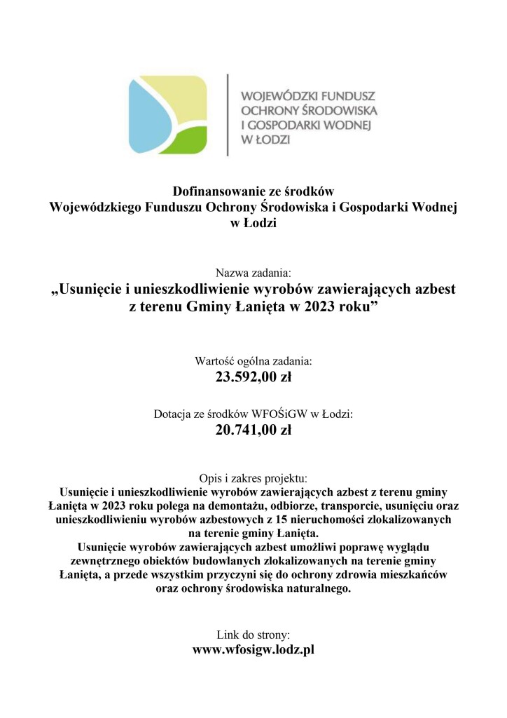 Dofinansowanie ze środków