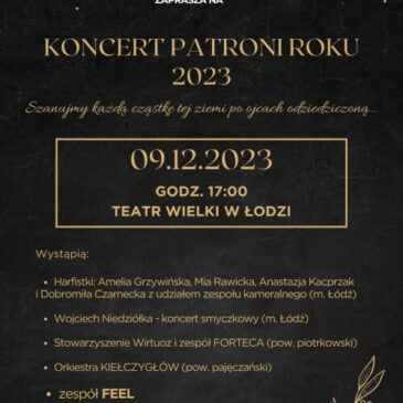 Zaproszenie na koncert „Patroni roku 2023”