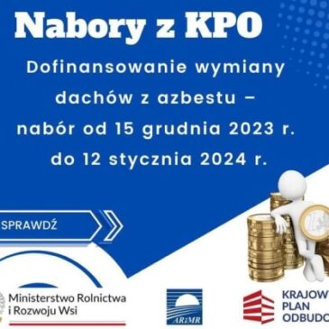 Wymiana pokryć dachowych wykonanych z materiałów zawierających azbest
