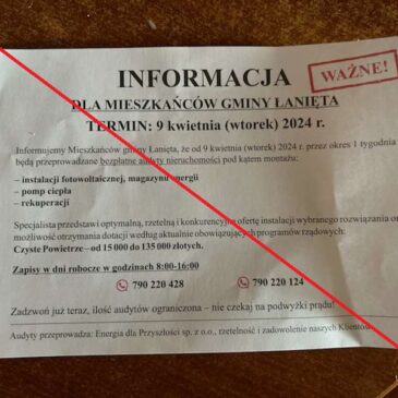 ‼️WAŻNA INFORMACJA‼️