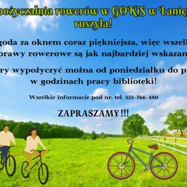 Wypożyczalnia rowerów w GOKiS ruszyła!