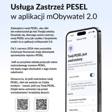 Usługa Zastrzeż PESEL