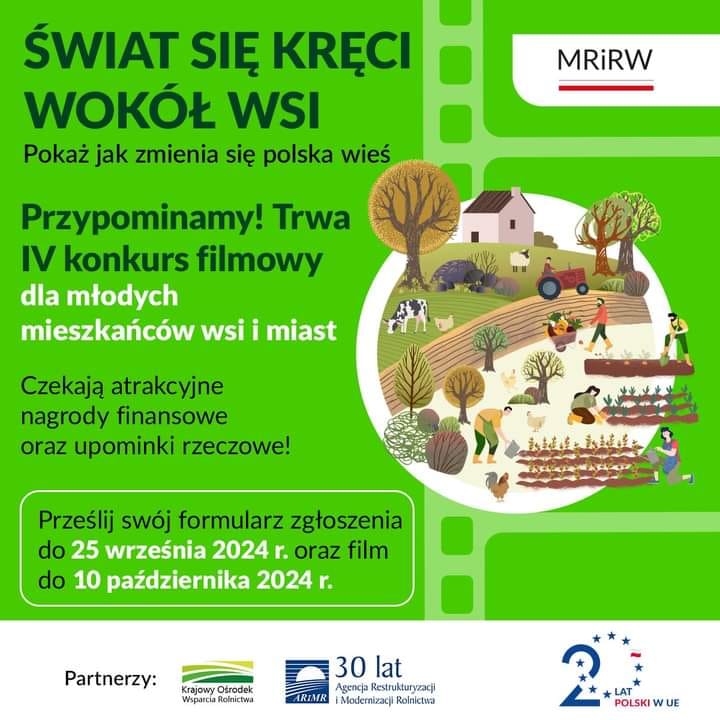 Konkurs filmowy "Świat kręci się wokół wsi"