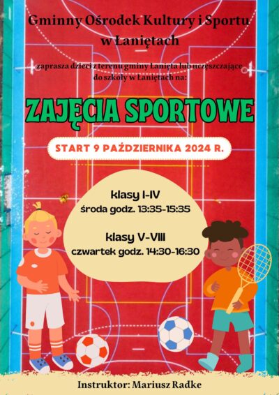 Zajęcia sportowe w GOKiS Łanięta
