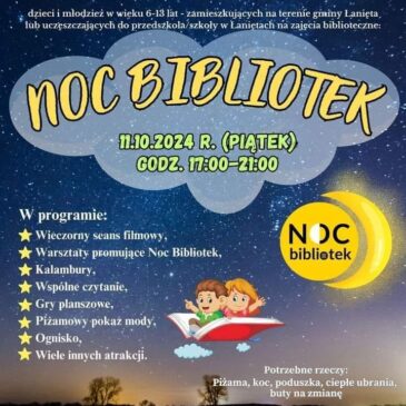 11 października – NOC BIBLIOTEK w GOKiS