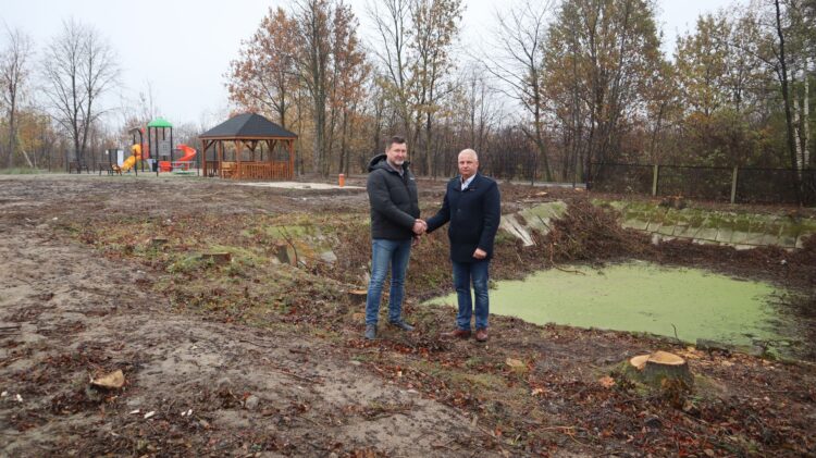 Renowacja zbiornika wodnego w miejscowości Witoldów