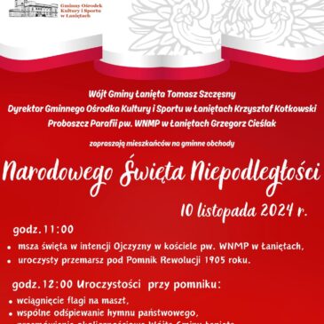 Zaproszenie na uroczyste obchody Narodowego Święta Niepodległości