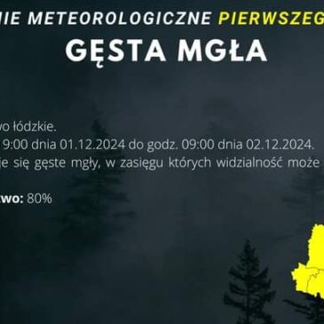 Uwaga! Gęsta mgła!